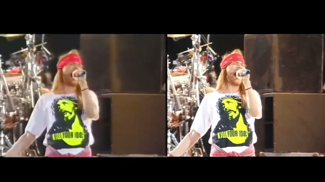 Guns N' Roses - Live At The Freddie Mercury Tribute Concert (Alternate Angles Comparison)