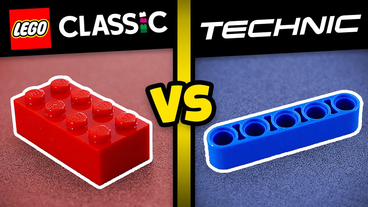 Lego Bricks vs Lego Technic, What's the Difference?