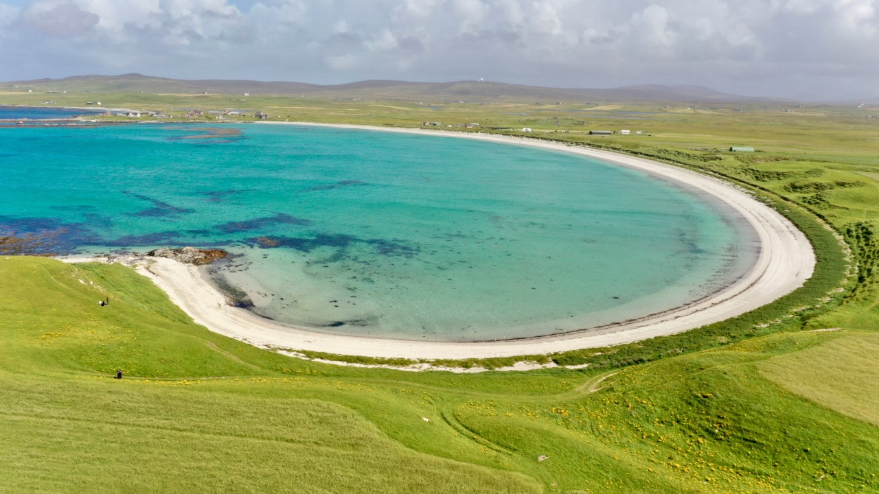 Is this the most perfect circular beach? Hougharry, North Uist