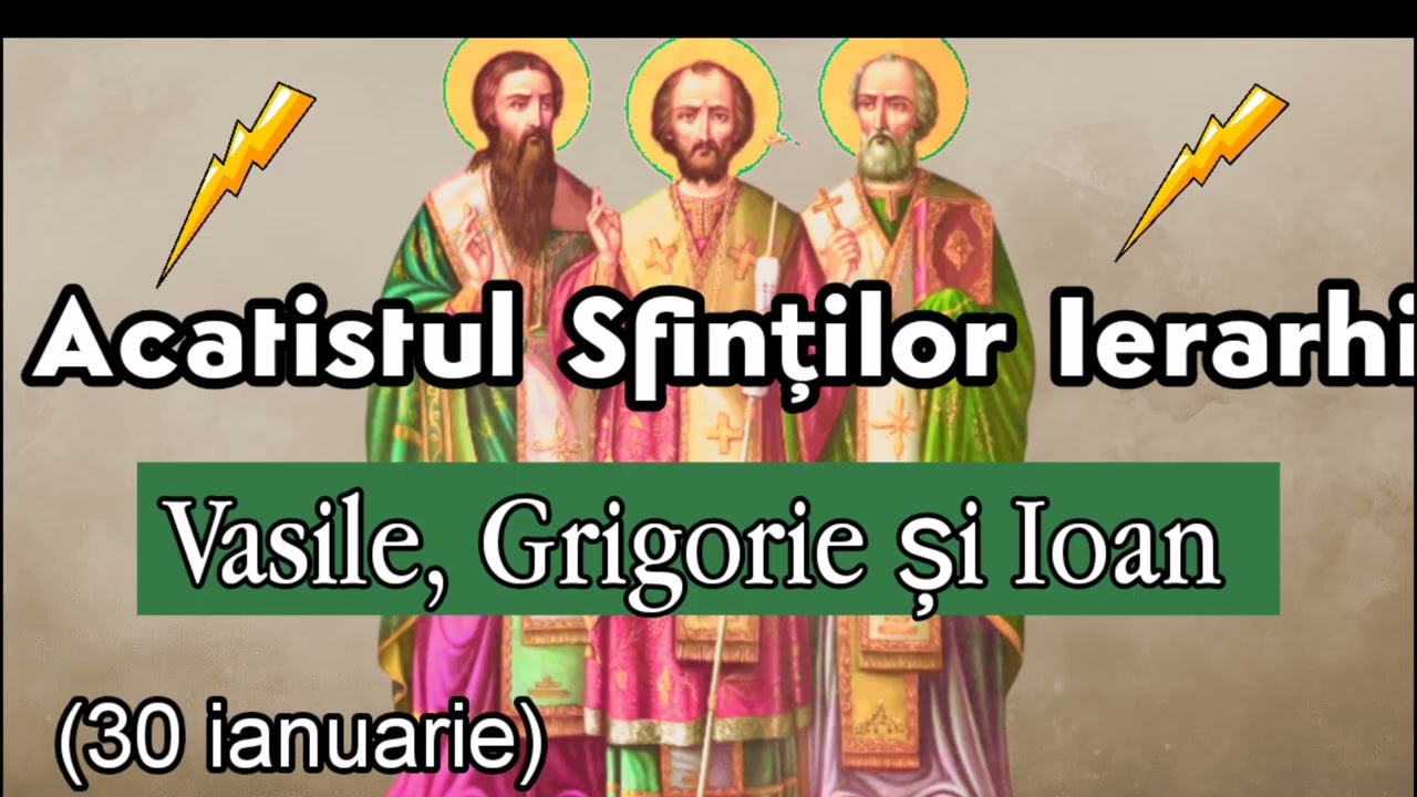 Acatistul Sfinților trei Ierarhi Vasile, Grigorie și Ioan (30 ianuarie) #rugaciune #acatist #sfinti 
