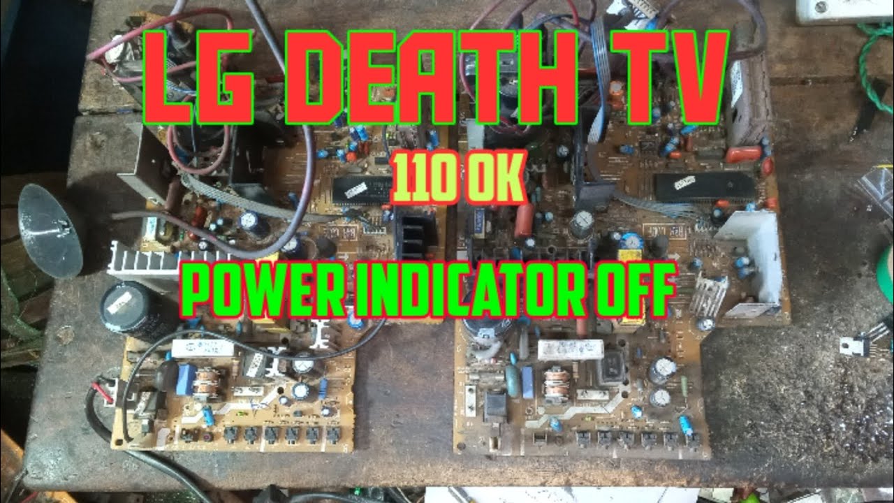 LG Death TV, 110 OK, Power Indicator Off.