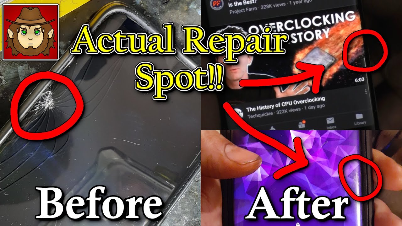 Broke Phone Fix With Toothpaste, Superglue and Resin! (Repairing cracked phone screen.)