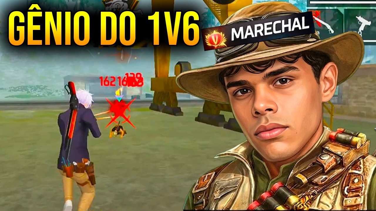 GENIO DO 1V6 - POR ISSO O MARECHAL E CONSIDERADO O MELHOR JOGADOR DE 1V6! FREE FIRE - NINJA CLIPS
