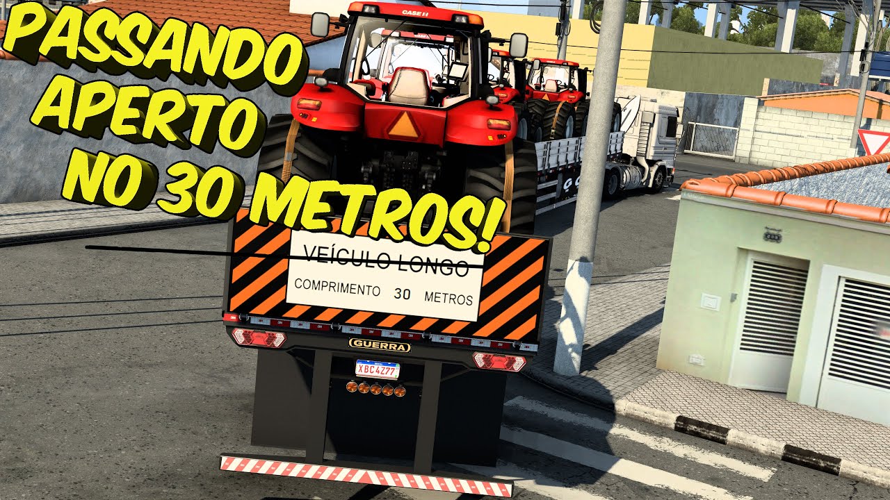 PRESO NA ENTRADA DA FAZENDA COM O BITREM 30 METROS - ETS 2 MODS BR
