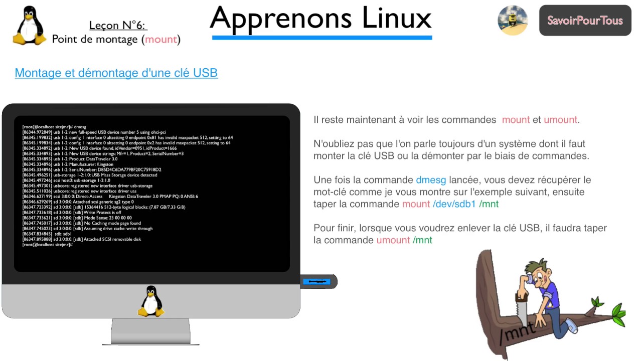 Linux - 06 - mount et umount