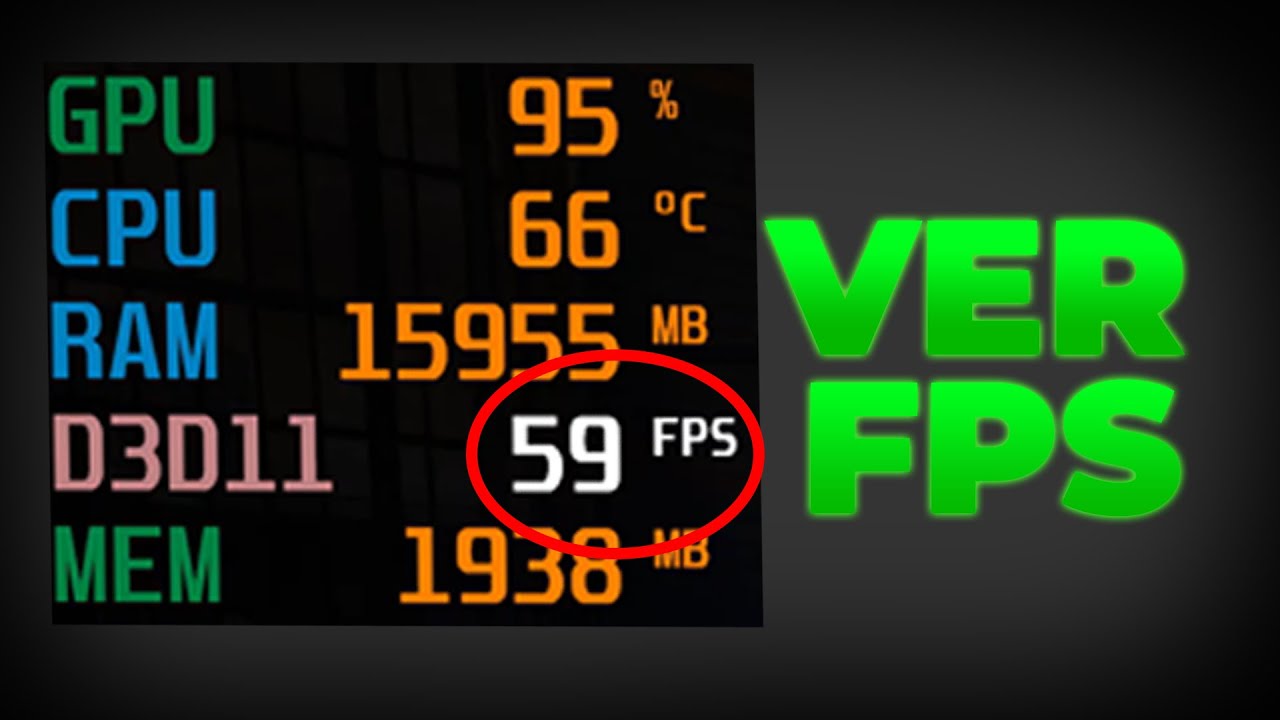 Cómo ver los FPS en Cualquier Juego - Temperatura, uso de CPU, GPU, RAM