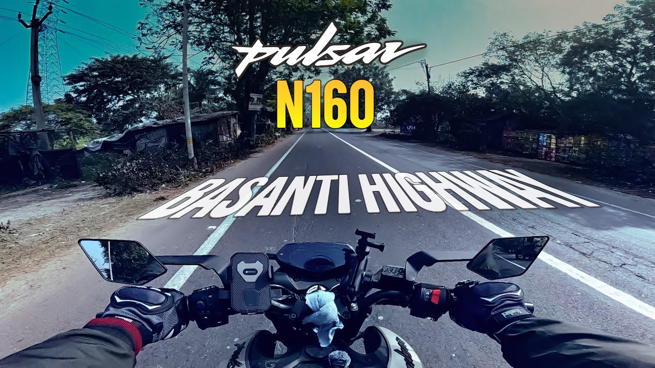 Basanti Highway | City Ride Pulsar N160 | Raw exhaust Sound | Kolkata