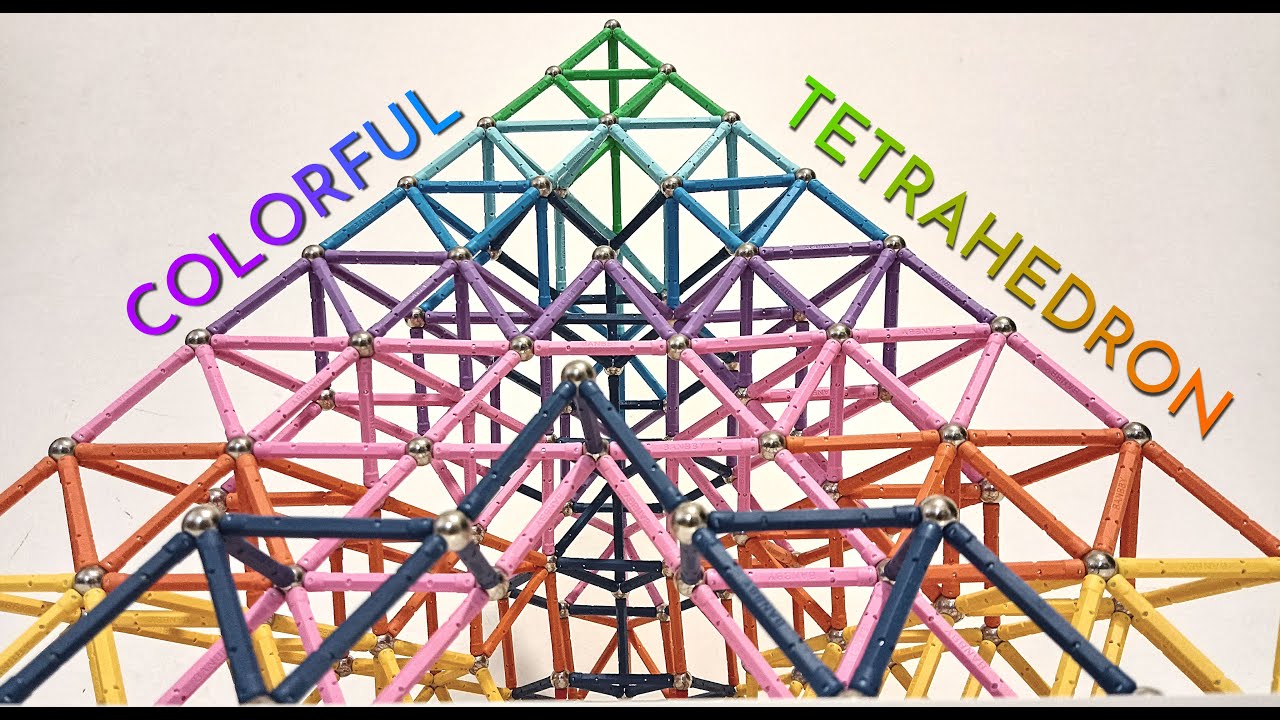 #01 Colorful Tetrahedron | Match My Mag