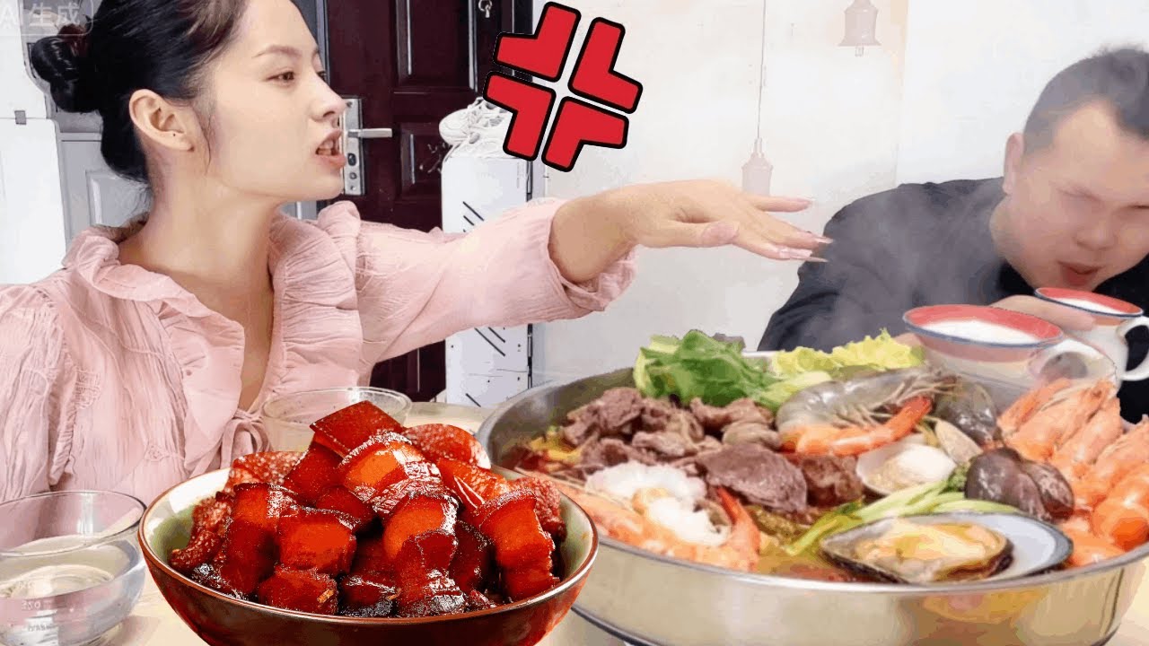 My selfish husband complains there's no meat or veggies in the hot pot. Well, then don't eat!