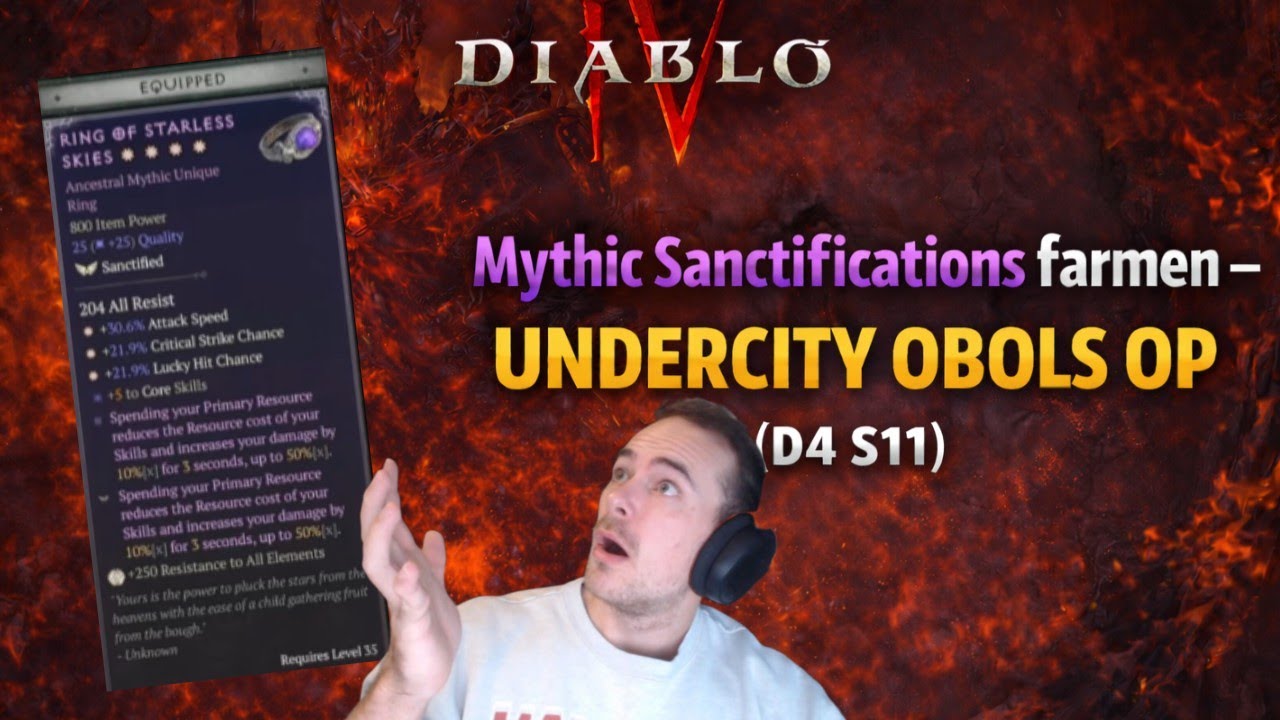 Mythic Sanctifications farmen – Undercity Obols OP (D4 S11)