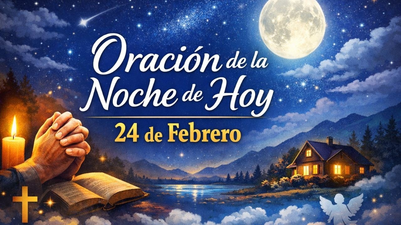 Oración de la Noche de Hoy Martes 24 de Febrero 🌙 Descansar en Dios