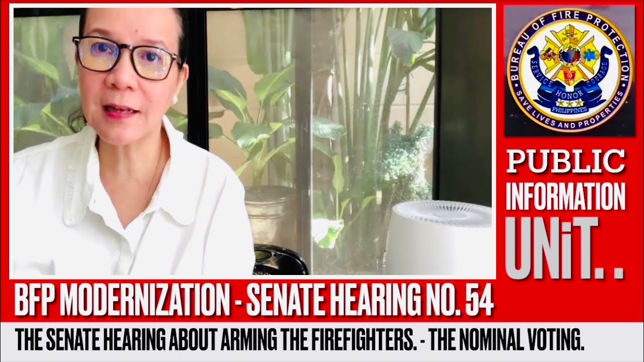 The Nominal VOTING - ARMING the BFP DURING the 54th Senate Hearing on the BFP Modernization Program.