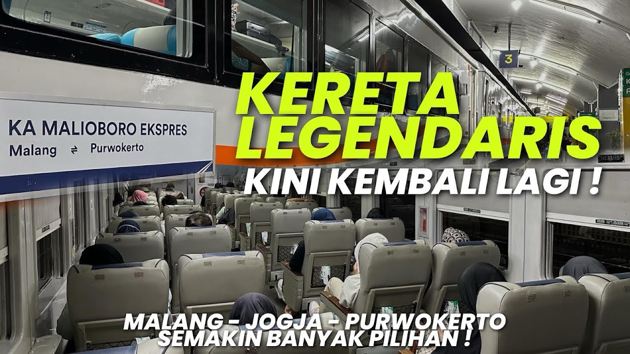 RAME PENUMPANG TAPI GAK JALAN SETIAP HARI‼️Naik KA Malioboro Ekspres Eksekutif Malang - Purwokerto