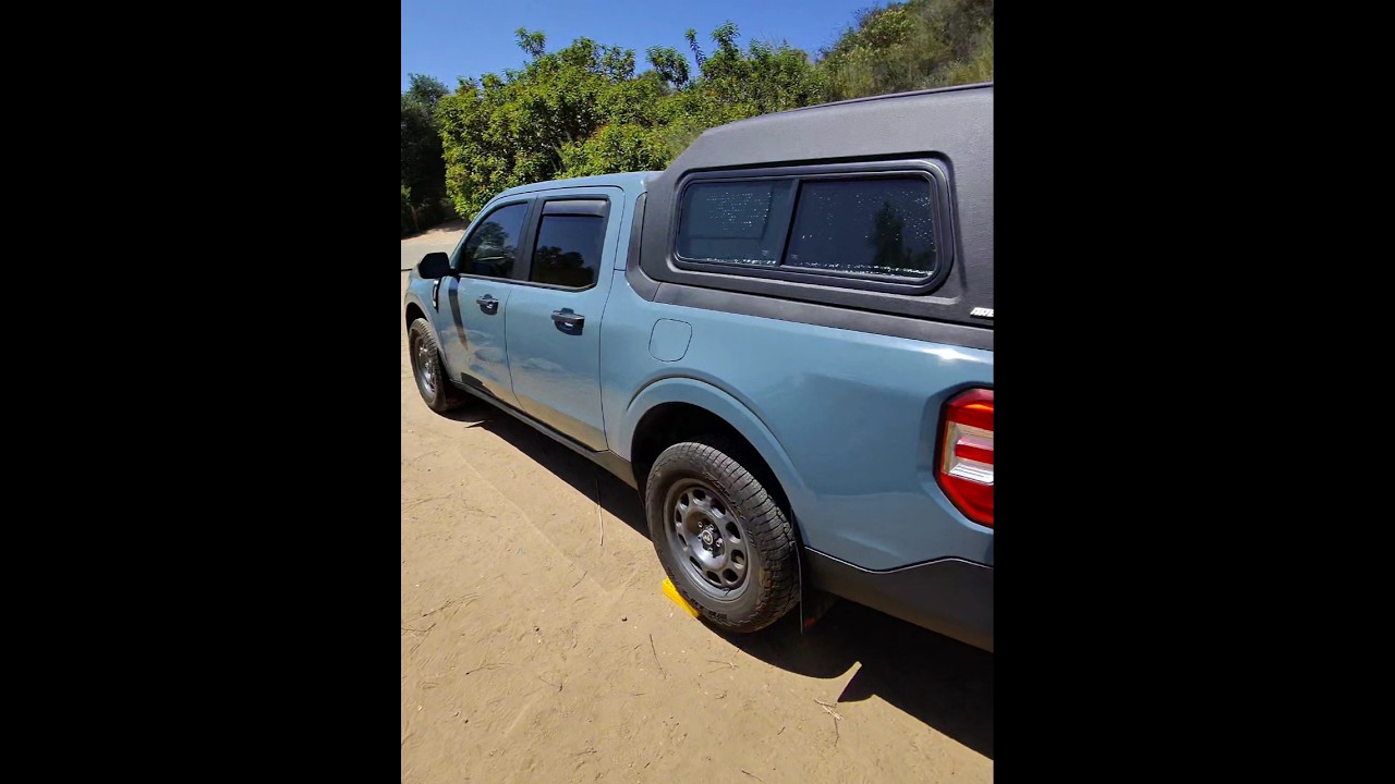 Camping with the Ford Maverick Hybrid and the EXPED DeepSleep Mat Duo Medium. #fordmaverick #exped