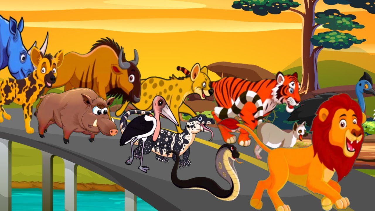 Wild Savanna Animal Sounds Song | Animal Sounds Song For Kids| Wild Animal Names & Sounds To Learn