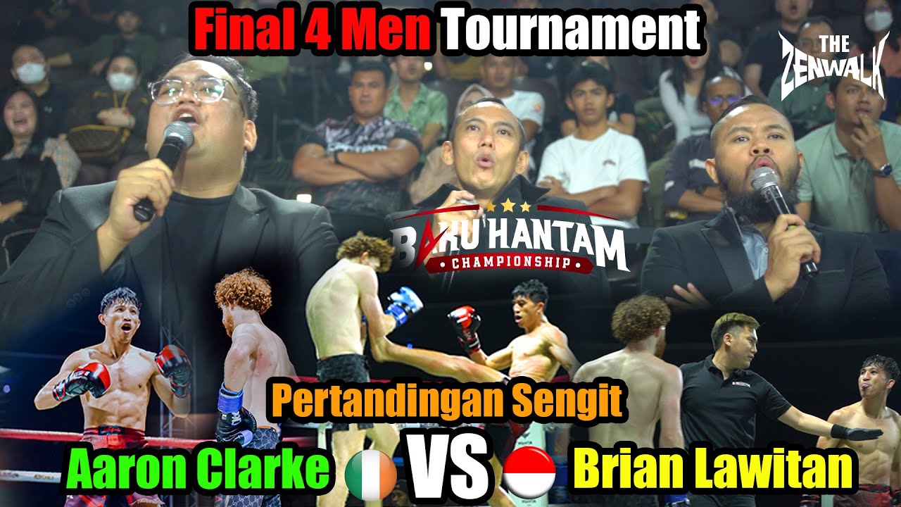 Jual Beli Serangan Aaron Clarke VS Brian Lawitan di Final 4 Men Tournament Baku Hantam Championship!