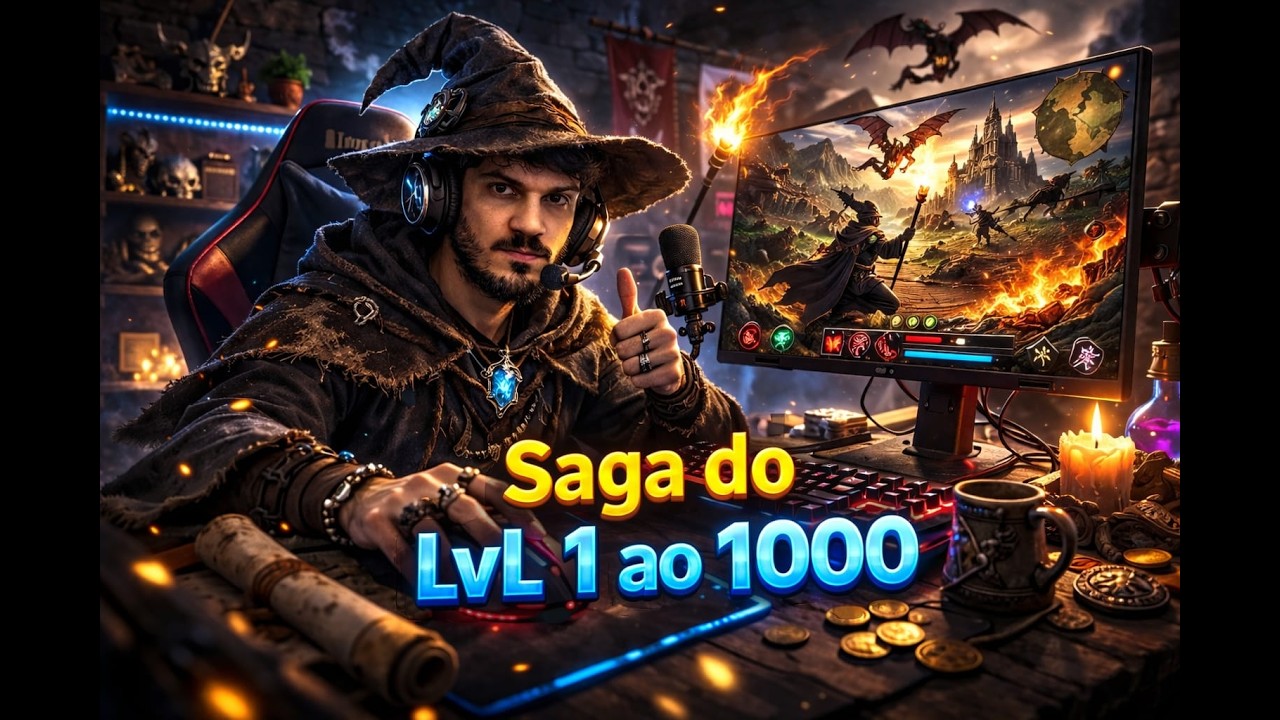 Voltei sem Lag! Mas Deu Ruim… Tomei PK 😅 | Preparação para Double XP | Tibia (0 ao 1000) #EP 4