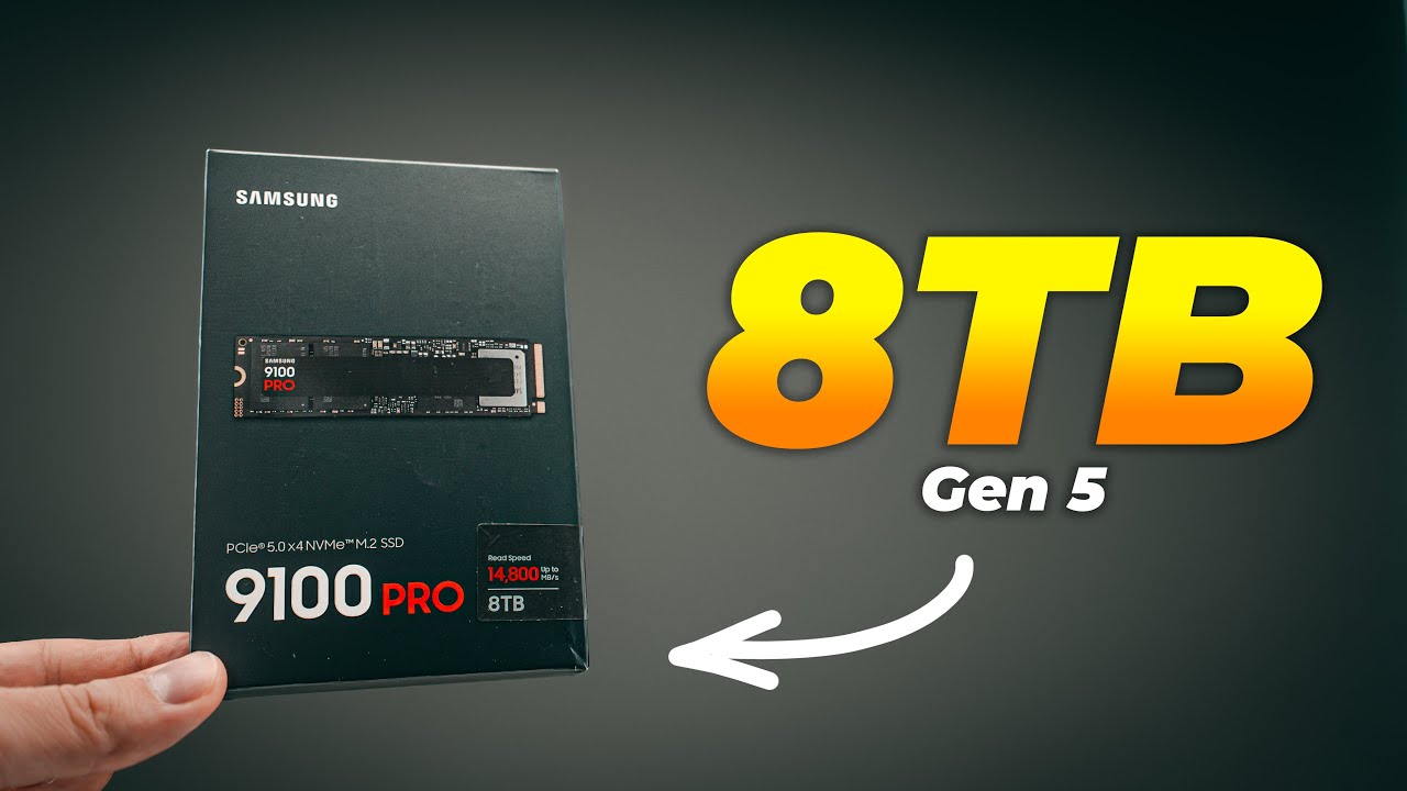 Is The Samsung 9100 Pro 8TB Most Ridiculous SSD Ever Made? First Gen 5 8TB!