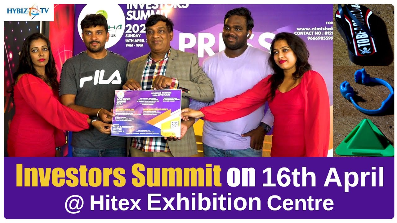 Nimisha Business Club | Investors Summit 2023 Press Meet | On 16 April @ Hitex Exhibition | Hybiz tv