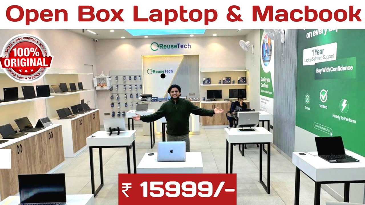 Cheapest branded laptop market in Delhi | MacBook & Windows laptops at best price | ReuseTech