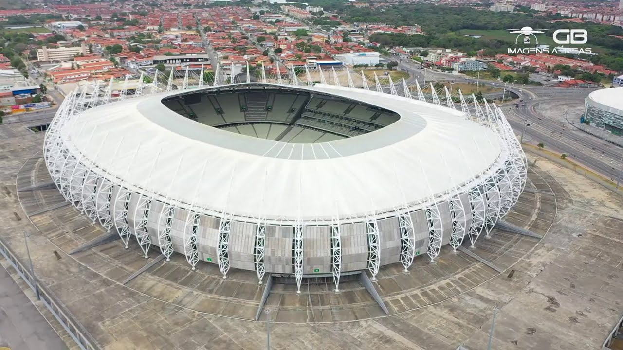 ESTÁDIO ARENA CASTELÃO  FILMAGEM EM 4K COM DRONE- GB IMAGENS AÉREAS