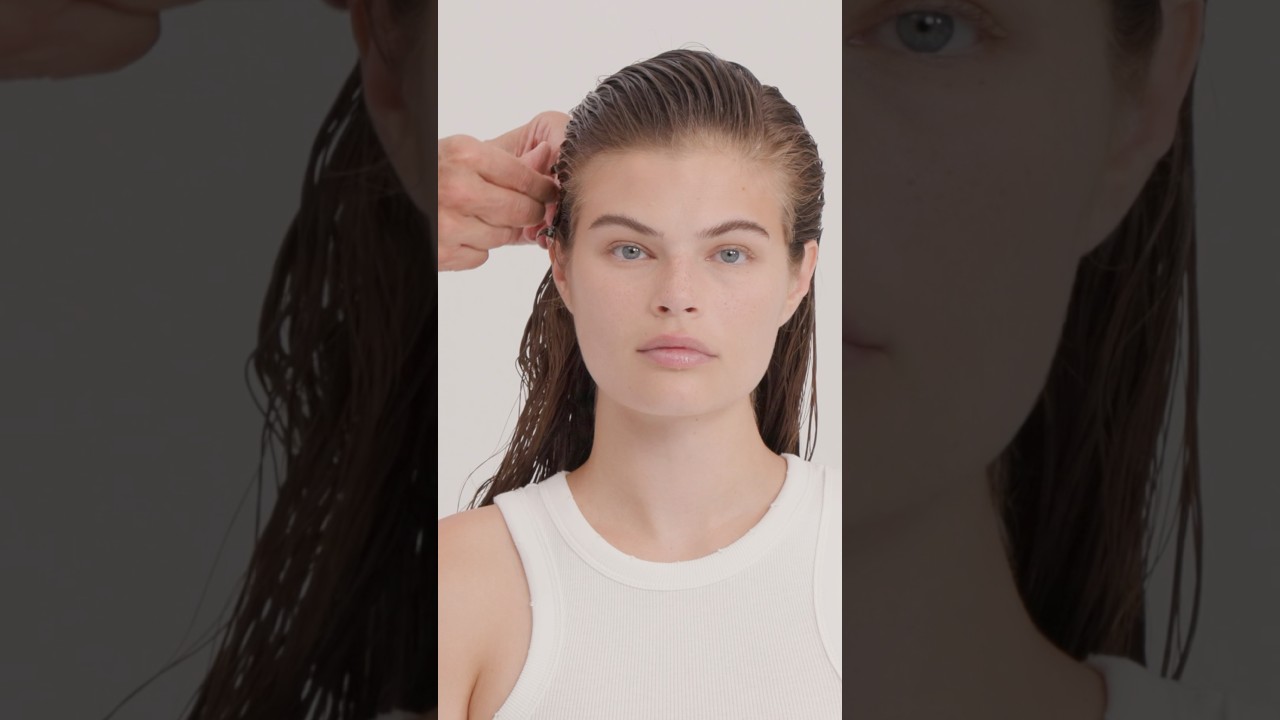 Runway-Ready wet look by Guido Palau, featuring Zara Hair Wet Look Mousse #zarahair