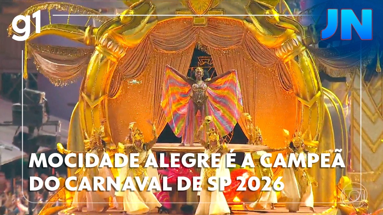 Jornal Nacional: Mocidade Alegre &eacute; a campe&atilde; do carnaval de SP 2026