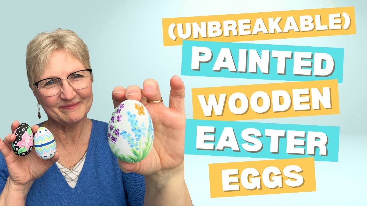 Painting Wooden Easter Eggs Craft Tutorial | Welcome to Nana's
