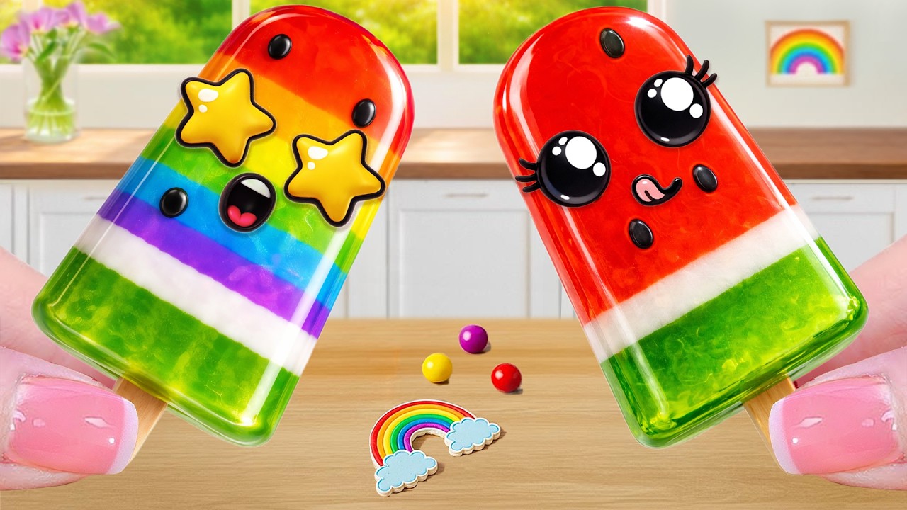 Amazing Rainbow Ice Cream🍦🌈 How To Make Mini Rainbow Ice Cream Decorating Ideas ✨Tiny Cake Master