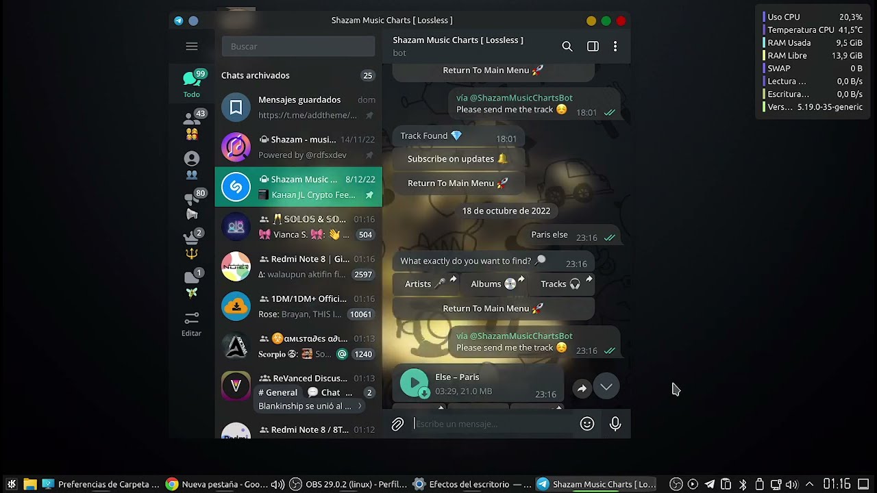 Telegram Glass Theme