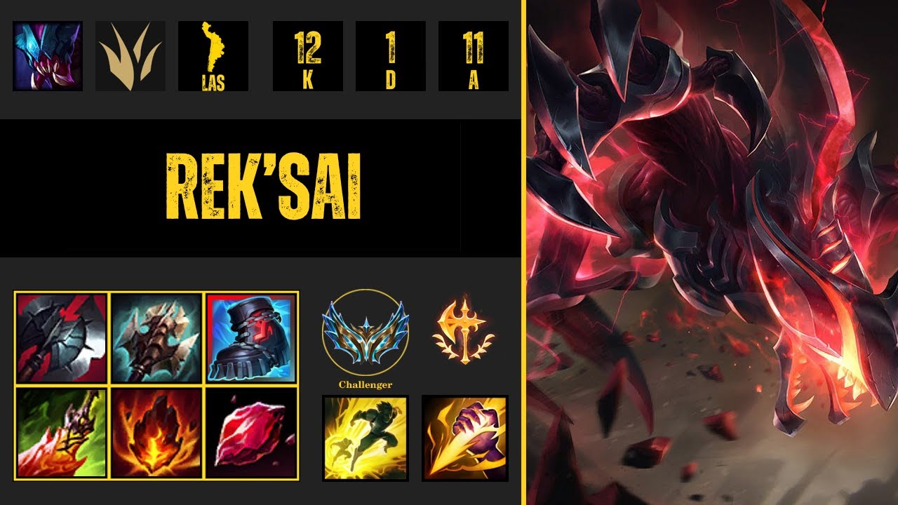 Rek'Sai vs Xin Zhao +1500 PL Challenger [LAS] [Nexo Stats]