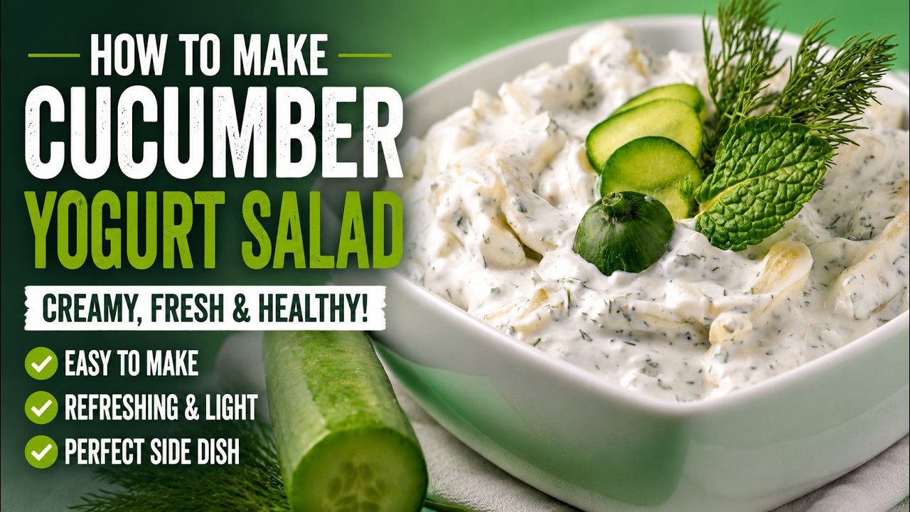 How to Make a Cucumber Yogurt Salad - Creamy Cucumber Salad
