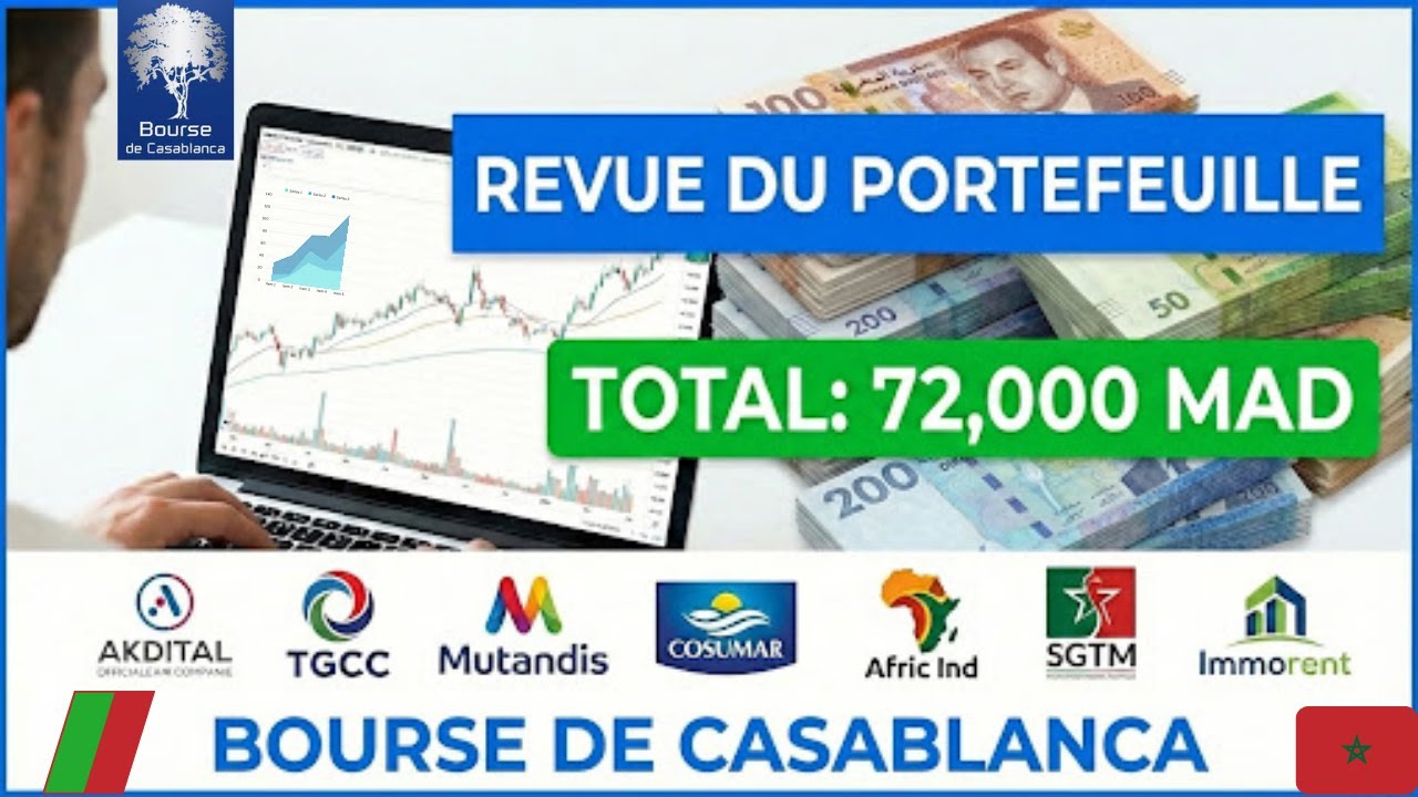 Bourse de Casablanca : Mon portefeuille 72.000 MAD | تحليل مفصل لمحفظتي في الأسهم المغربية