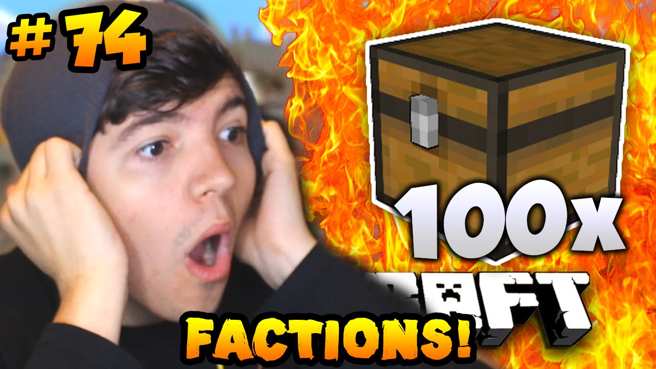 Minecraft FACTIONS VERSUS "OPENING 100x LEGENDARY CHESTS!" #74 w/ PrestonPlayz