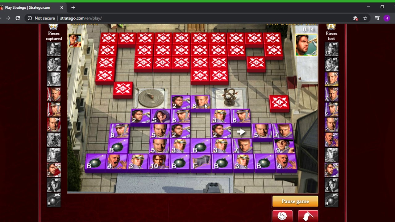 Stratego - Ranked Game #43 - Fairway v. Napoleon1er