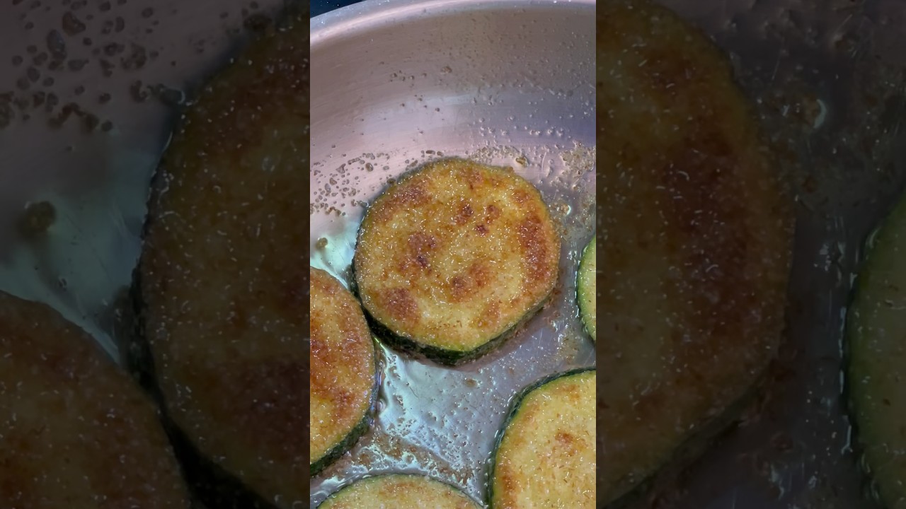 Gebratene Zucchini Scheiben 