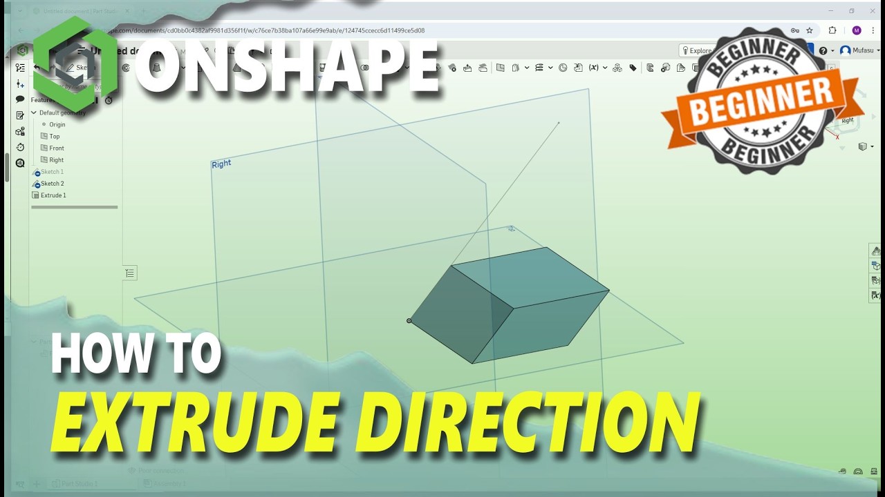 Onshape How To Extrude Direction