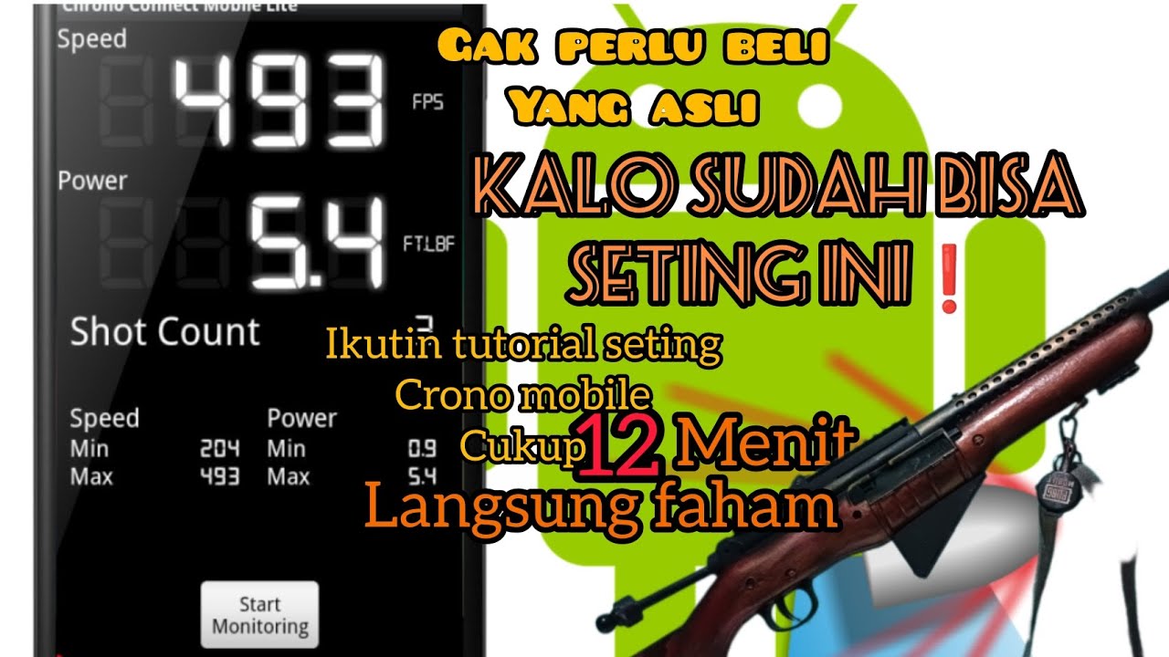 12 MENIT LANGSUNG FAHAM | cara setting crono mobile pengukur FPS di HP ( gak perlu mahal )😁