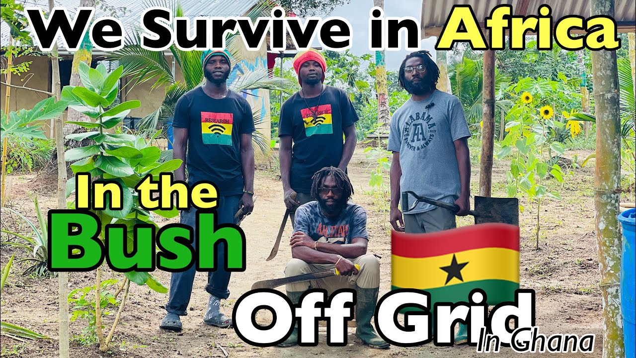 African American twins living completely off the grid in Ghana