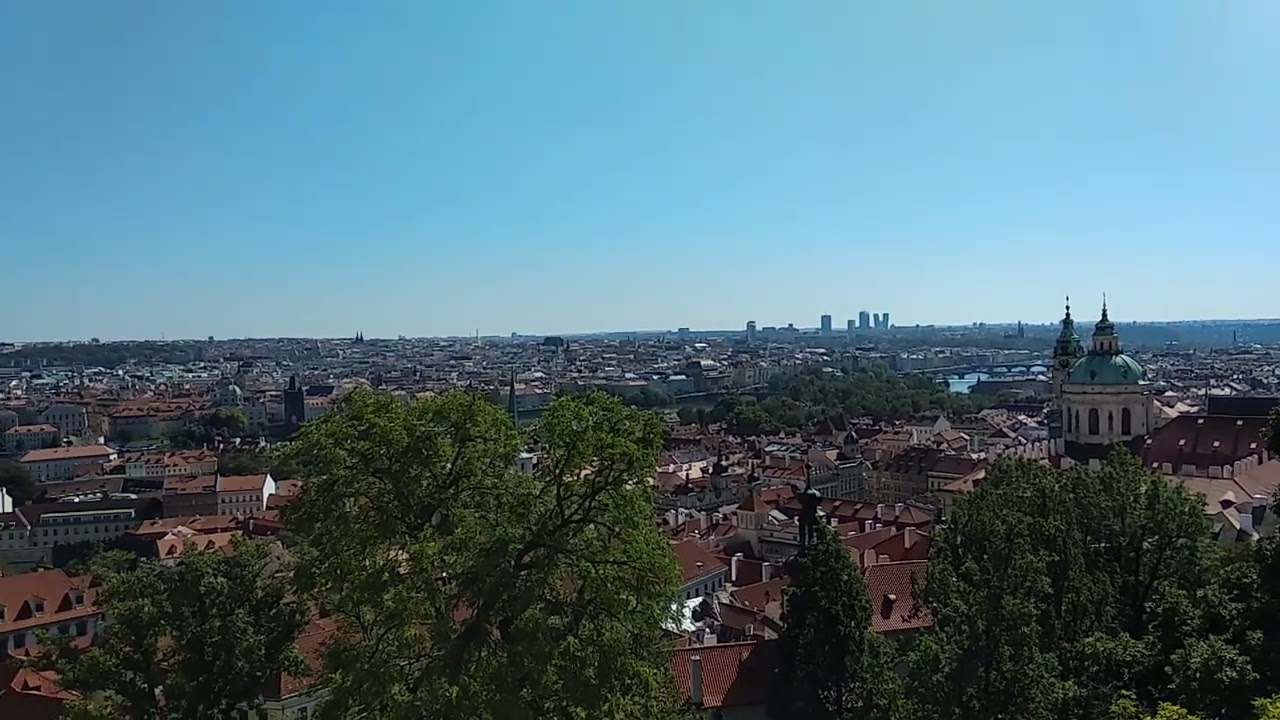 Prague City View from Prague Castle, Prague, Czech Republic - 2018