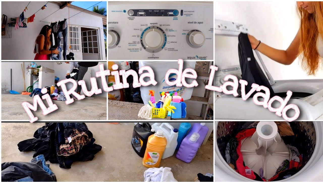 Mi Rutina de lavado de Ropa 🧼🧦🧺 en lavadora automática ✨