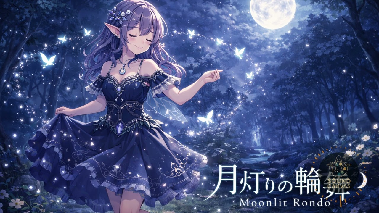 【幻想系ケルト】月夜に響く妖精の舞踏BGM「月灯りの輪舞」｜フリーBGM / Chill / 作業 / 睡眠