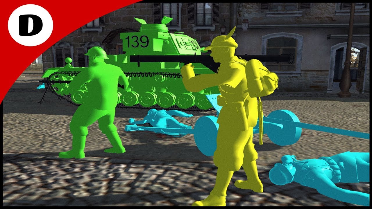 BLUE CITY INVADED BY DANGEROUS NEW ALLIANCE! - Army Men: Neon Wars 3