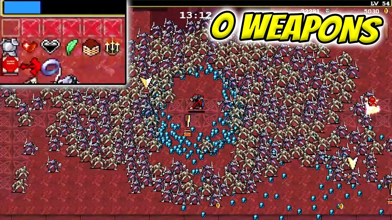 Beating The Hardest Mode With 0 Weapons in Vampire Survivors