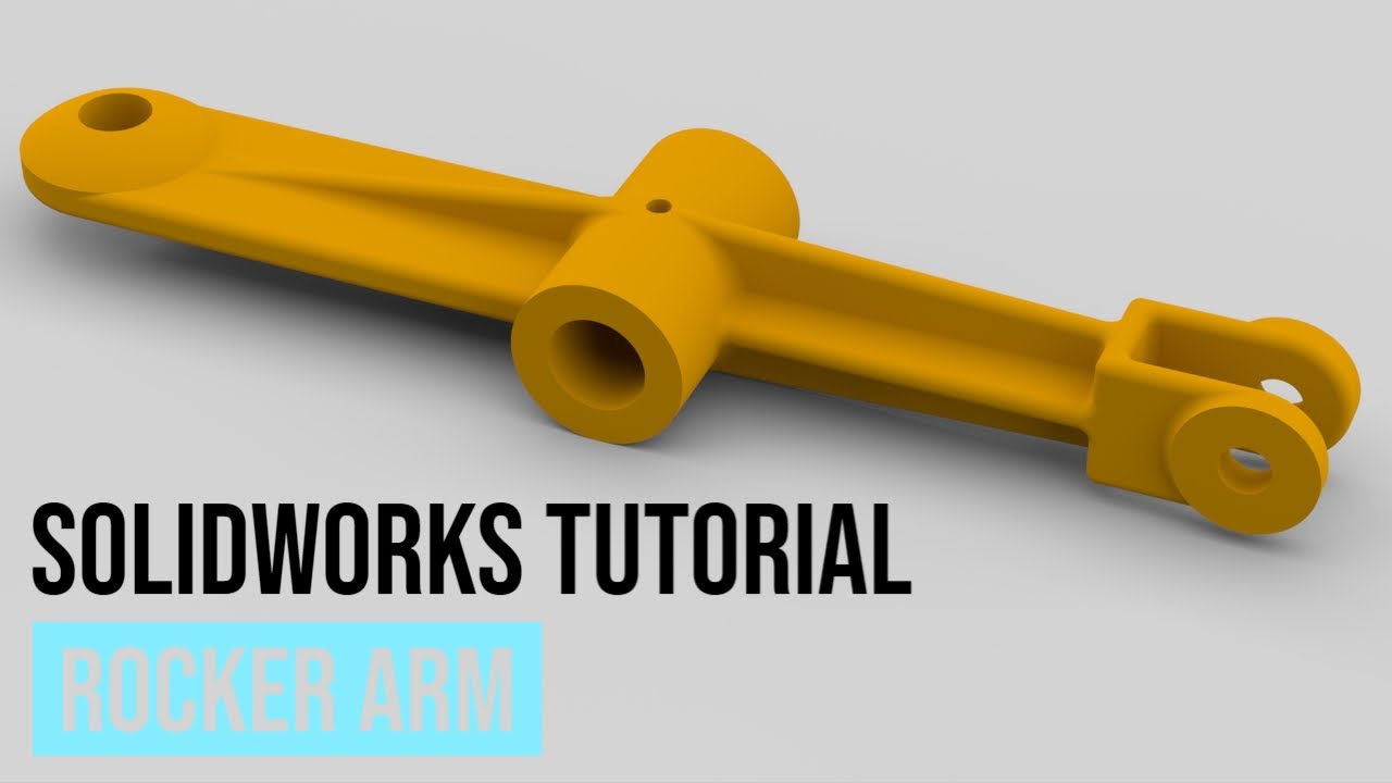 Учебное пособие SolidWorks №41: Коромысло