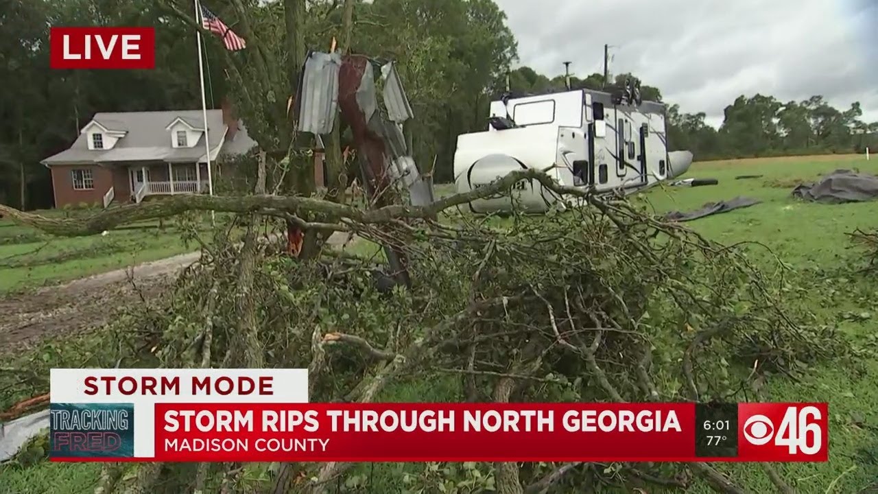 Tropical Storm Fred rips through north Georgia