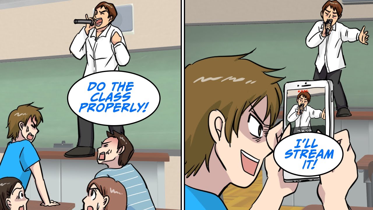 I was so angry at our teacher wasn't doing classes that I, with over a million followers [Manga Dub]