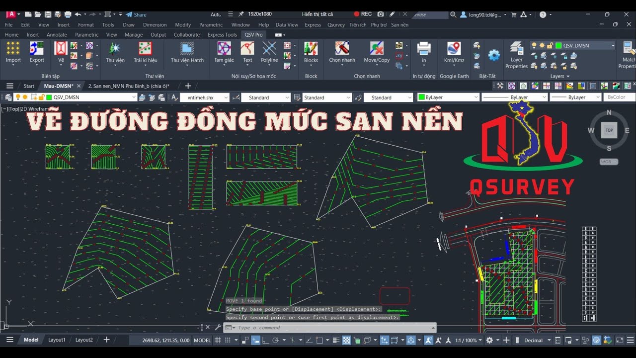 🌎 THIẾT KẾ ĐƯỜNG ĐỒNG MỨC SAN NỀN [DMSN]