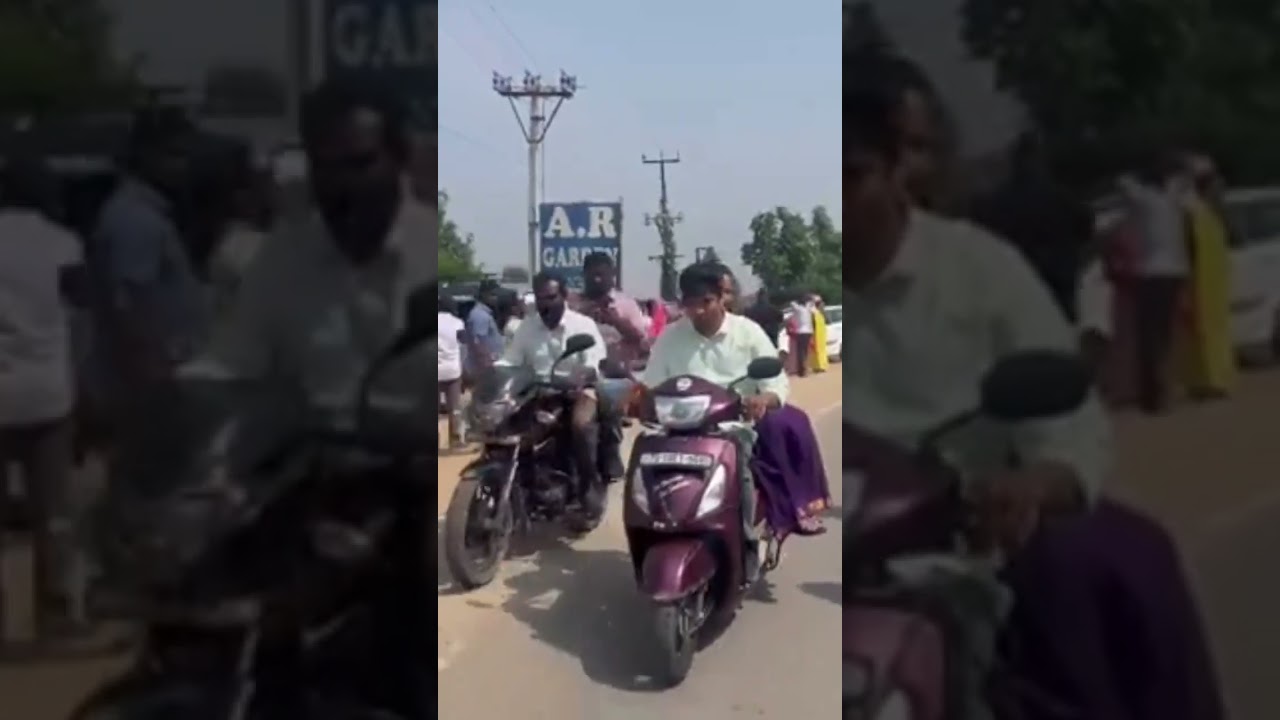 MLC Kavitha went on scooty to submitted her nomination from Bodhan | #hnews