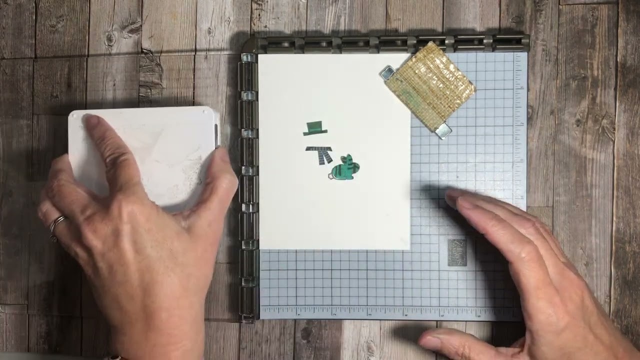 One Layer Card using Snowman Magic